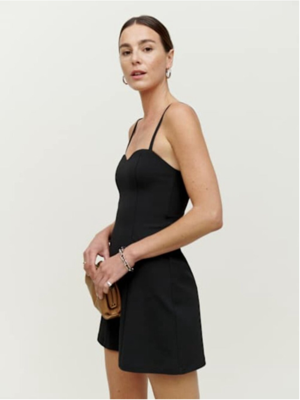 Reformation Henderson Knit Dress Black size XL - Picture 2 of 9